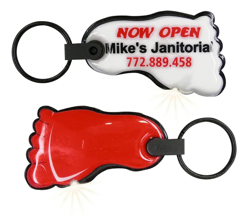 ShapeLights™ Color-A-Shape Key Ring Flashlight (Foot)