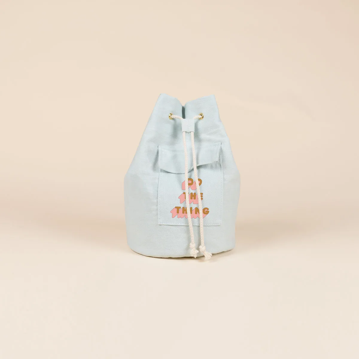 Bucket Sling Bag - Colored Canvas and Denim view 4