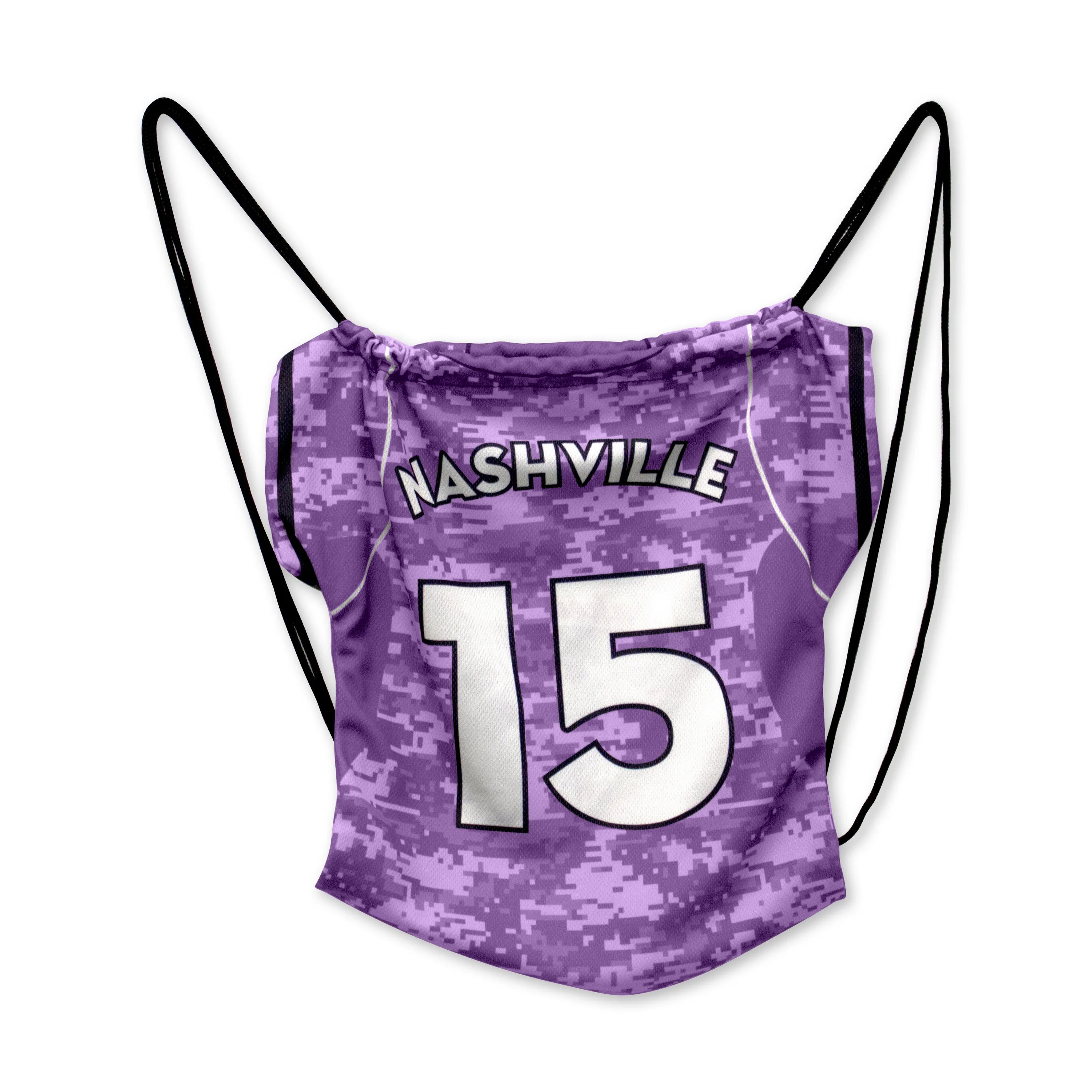 Jersey Mesh Drawstring Backpack view 5