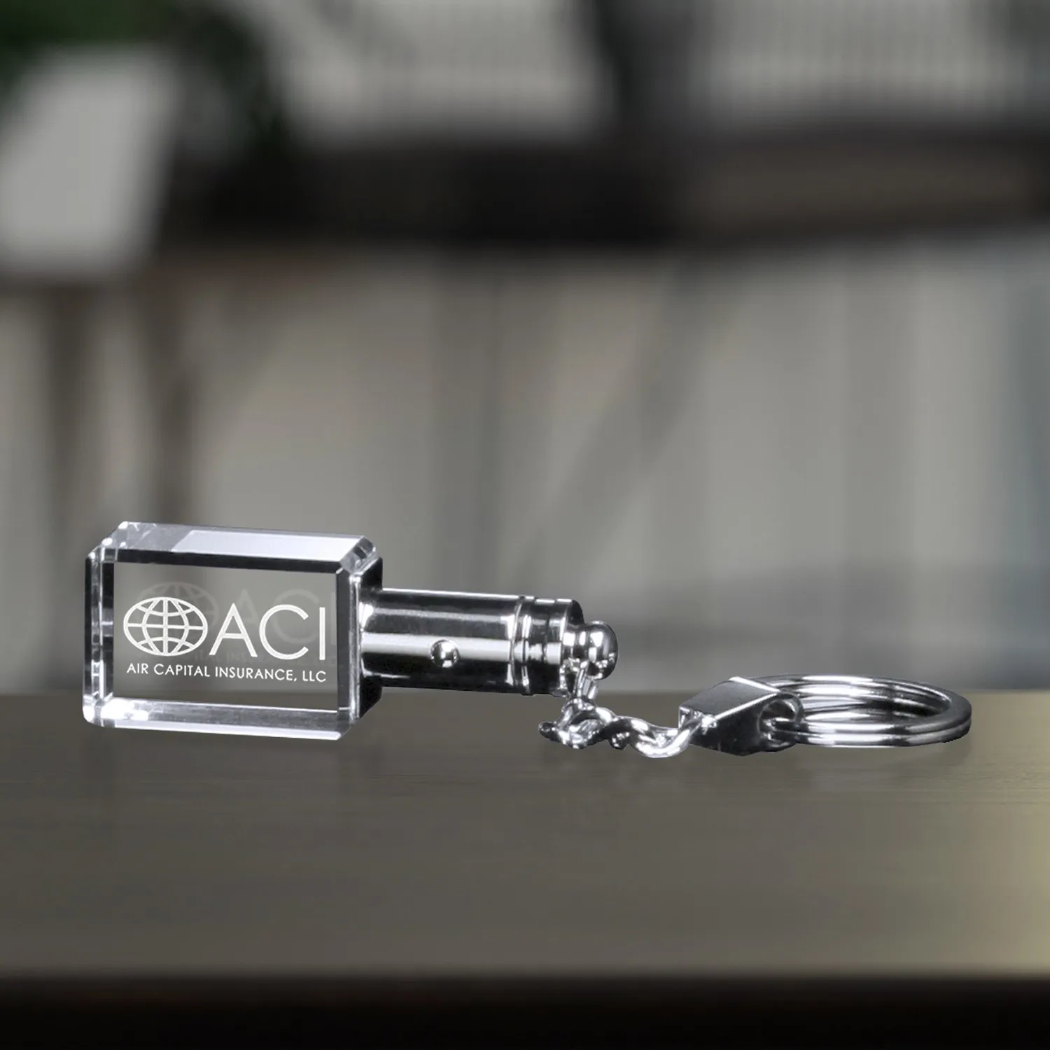 Rectangle Lighted Keychain