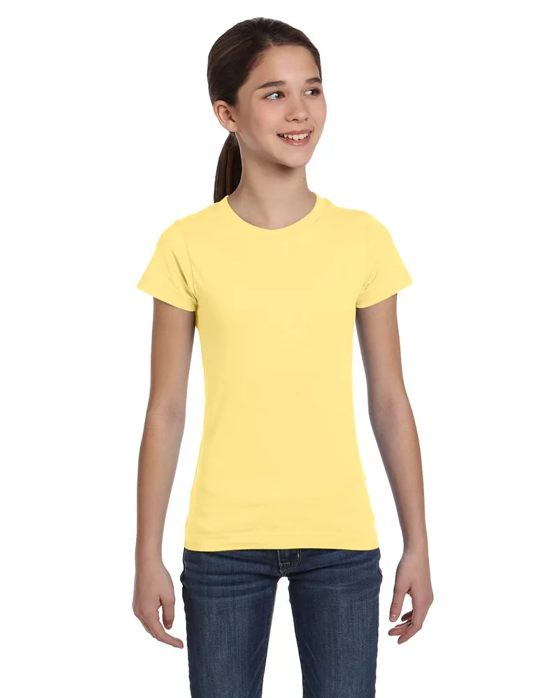 LAT Girls' Fine Jersey T-Shirt view 5