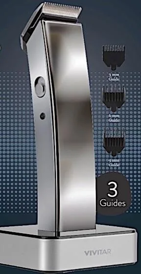 Health, Beauty & Fitness Vivitar Cordless Hair Trimmer w/3 Hair Length Guides