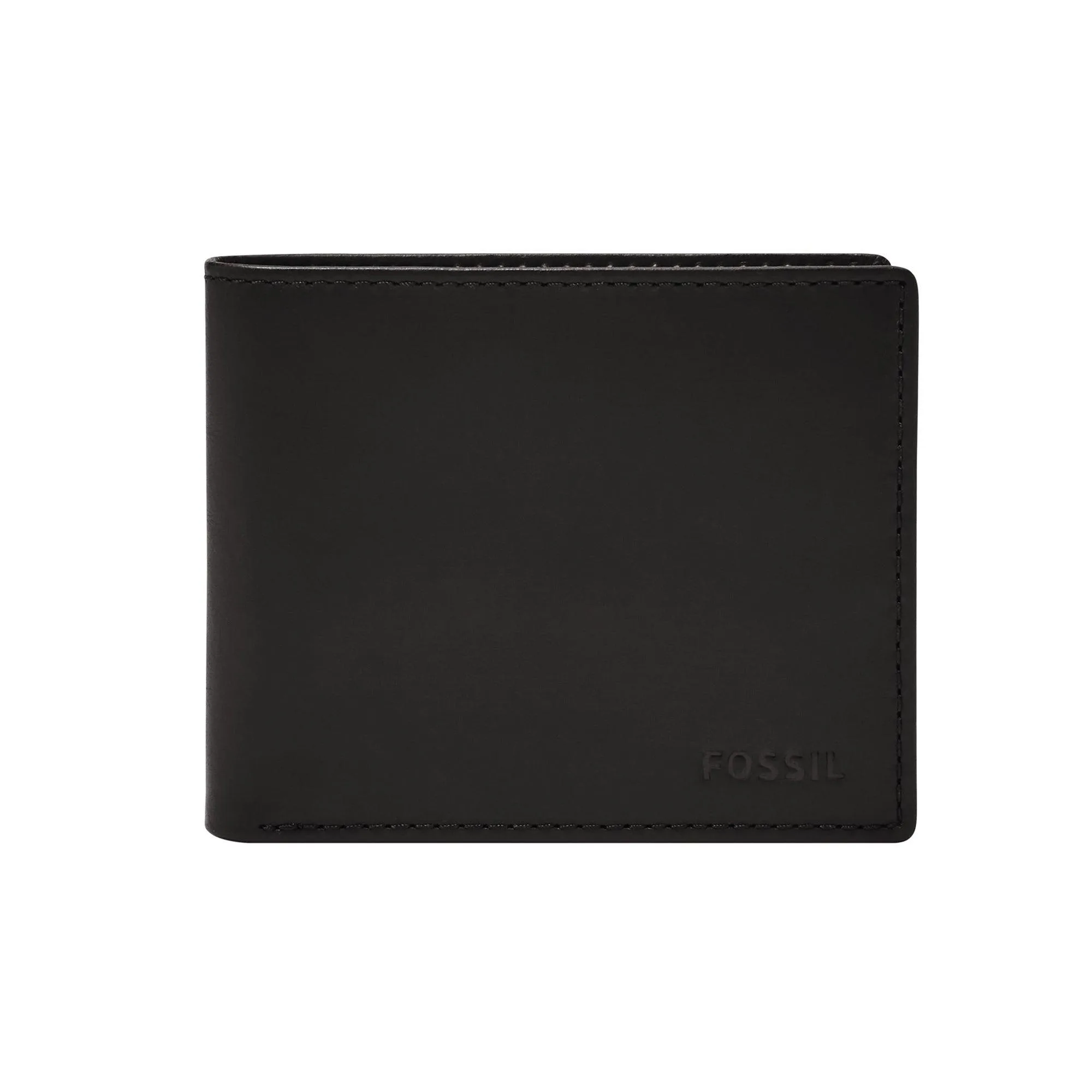 Fossil Derrick Flip Id Bifold Wallet Black
