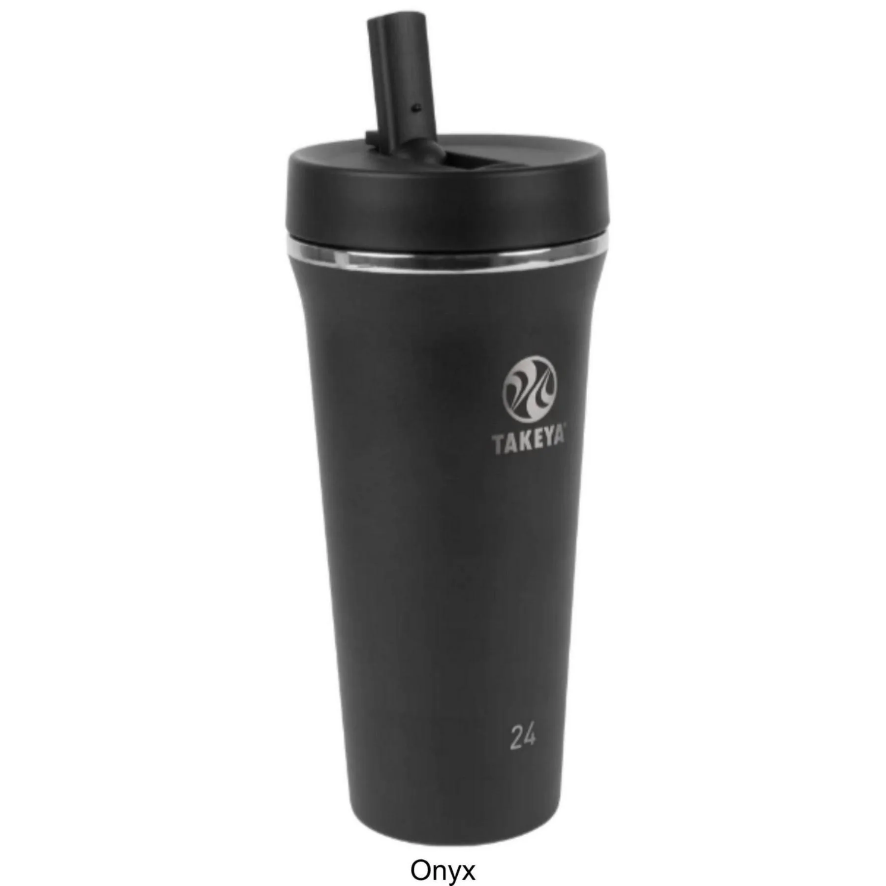 24 oz Takeya® Stainless Steel Insulated Tumbler w/ Straw Lid view 2