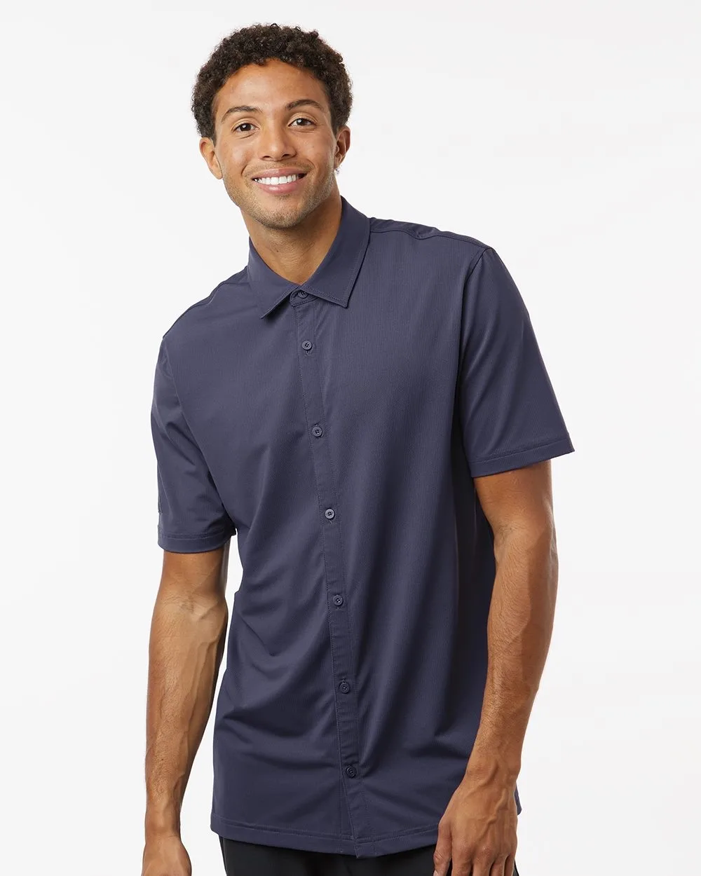 Adidas® Button Down Short Sleeve Shirt