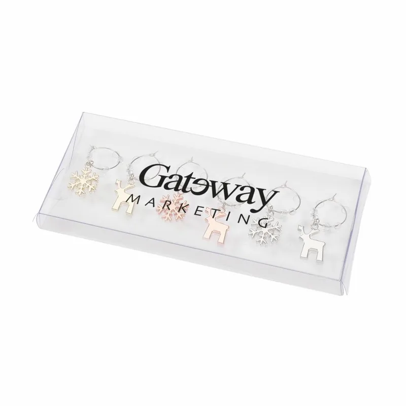 Rudolf Wine Charm Set - 6pc