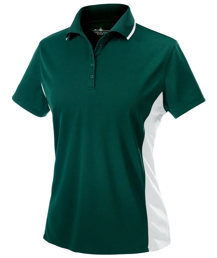 Women's Color Blocked Wicking Polo Shirt view 3