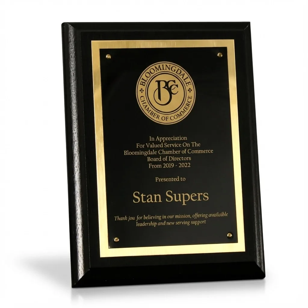 Corvus Award Plaque view 2