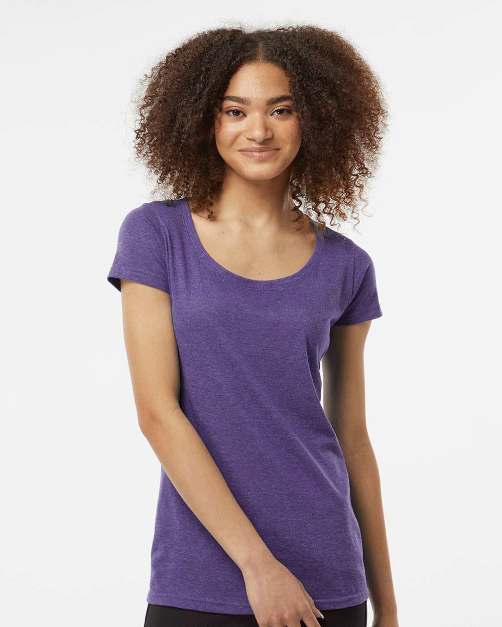 Tultex® Women's Poly-Rich Scoop Neck T-Shirt view 3