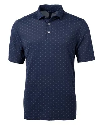 Cutter & Buck Virtue Eco Pique Tile Print Recycled Mens Polo view 4
