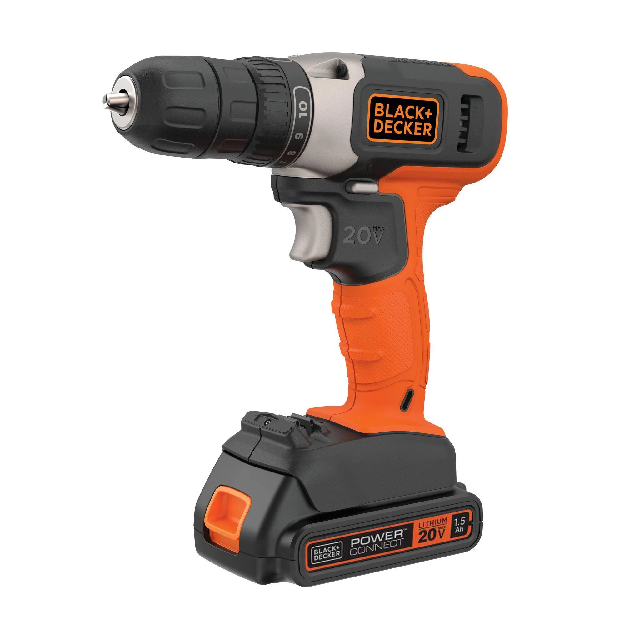 Black & Decker 20V Max Cordless 3/8" Drill/Driver W/ Battery & Charger