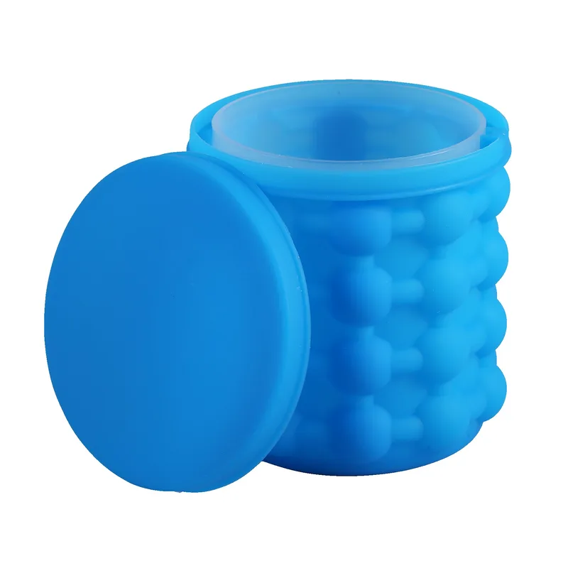Silicone Ice Cube Maker and Bucket view 2
