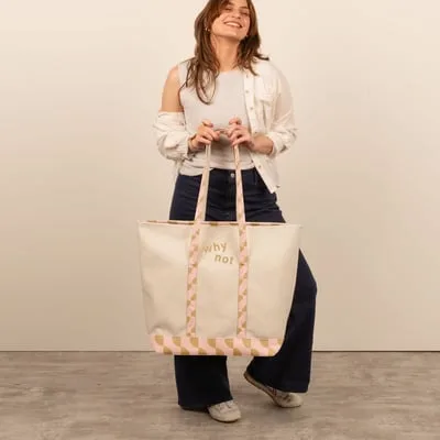 4CP Trim Morris Tote - Extra Large Zippered view 2