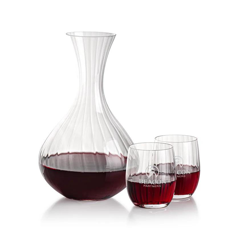 Carafe Stemless Set, Amerling Wine Set, Carafe & 2 Stemless