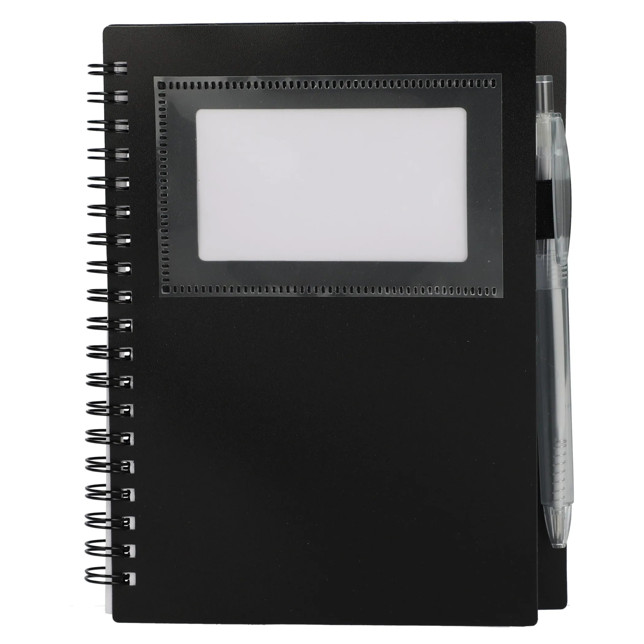 5'' x 7'' FSC® Recycled Star Spiral Notebook with Pen view 2