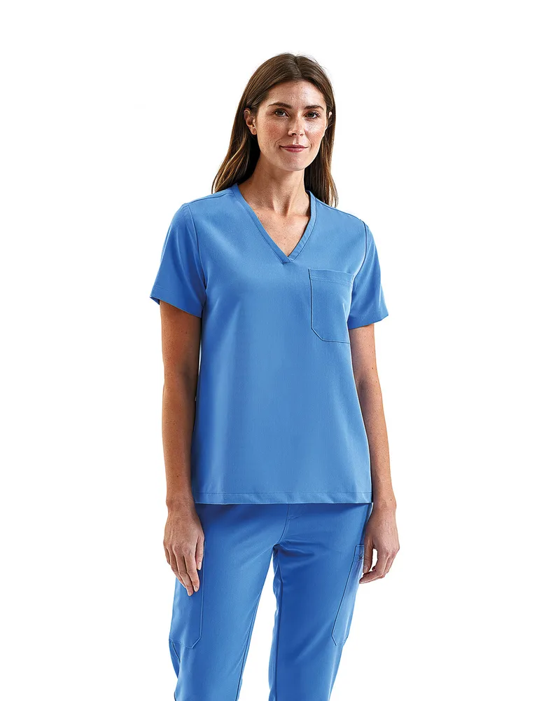 ONNA BY PREMIER Women's Limitless V-Neck Stretch Scrub Top view 3