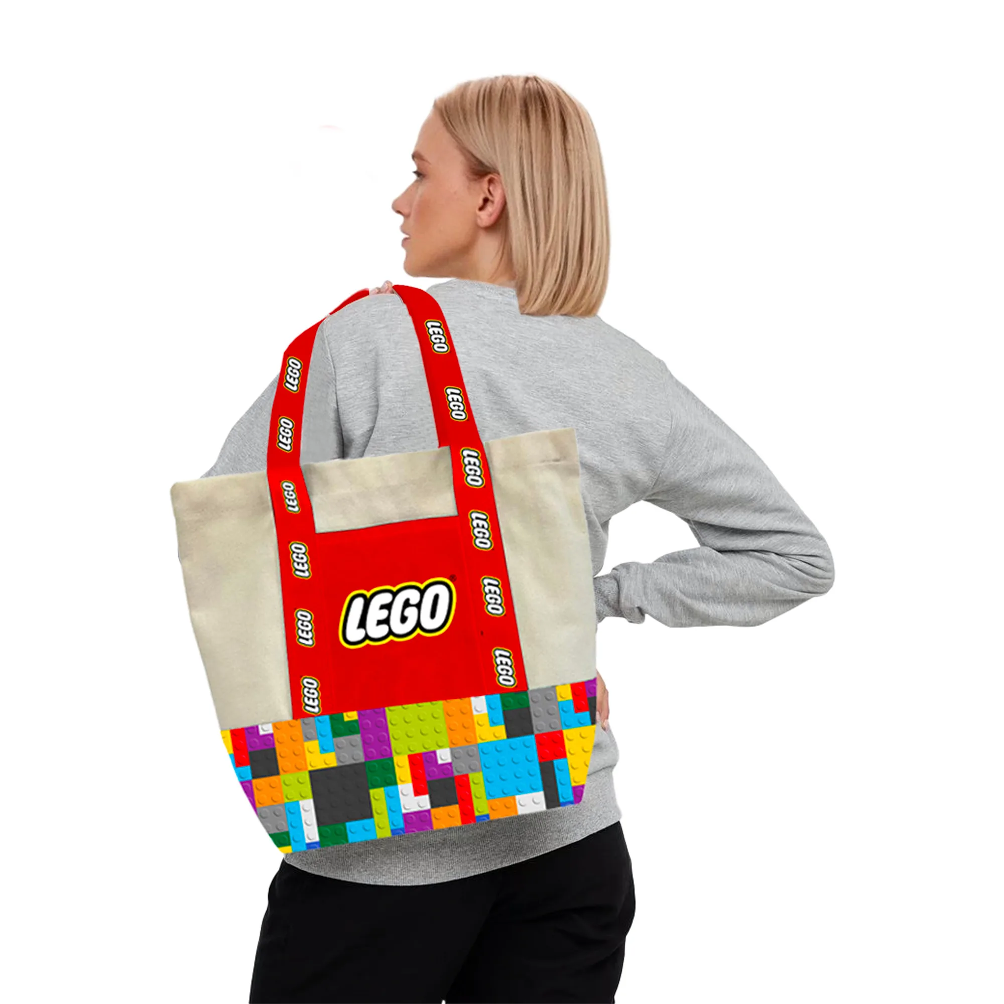 Custom rPET and Canvas Tote view 2
