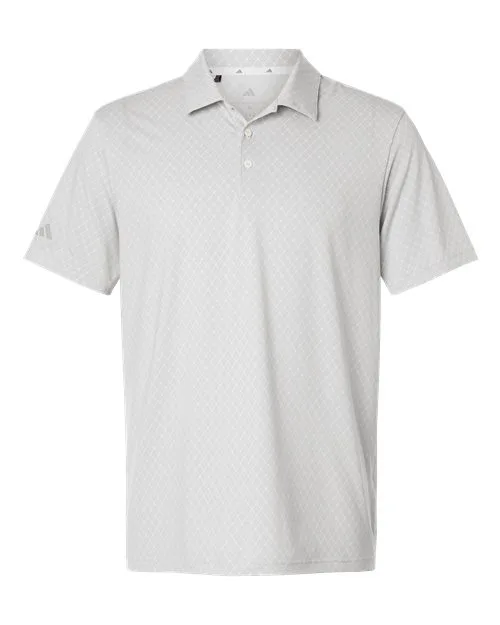 Adidas® Men's 4-Way Stretch Printed Polo Shirts view 3