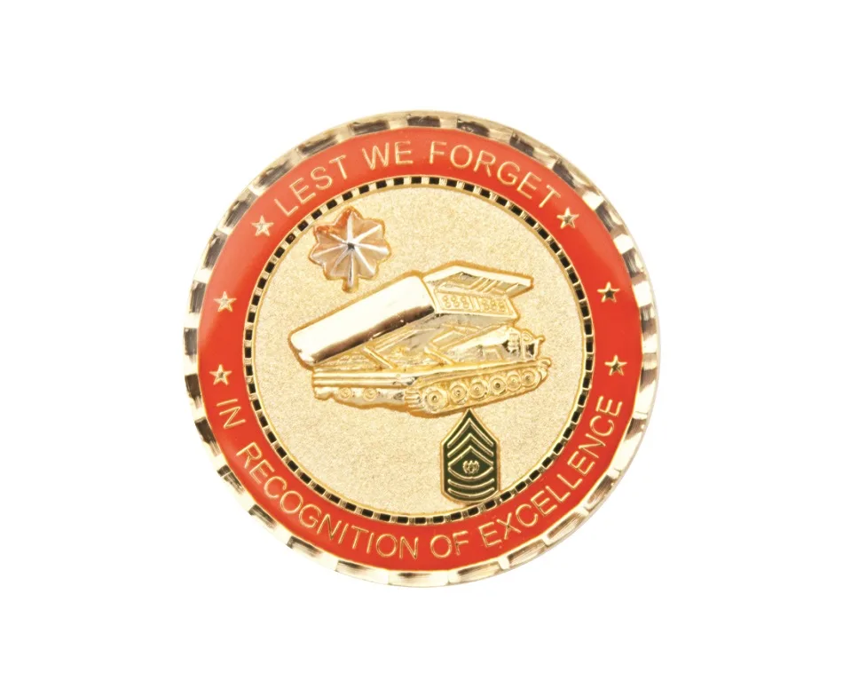 1.5" Challenge Coins - Zinc Core-Gold Plating view 2