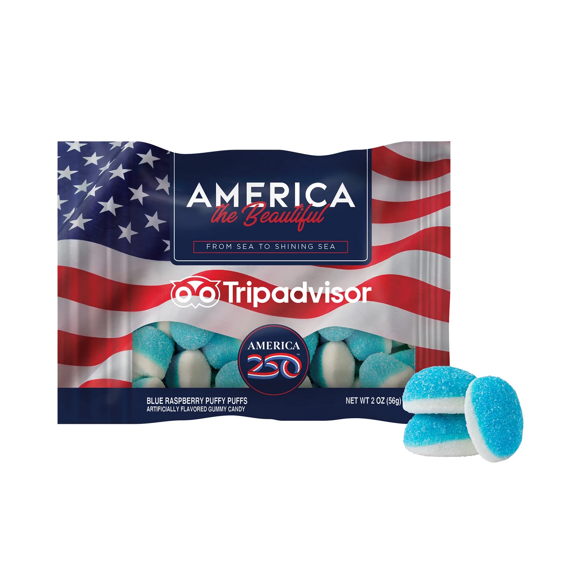 America 250- 2oz. Digibag™-Blue Raspberry Puffs