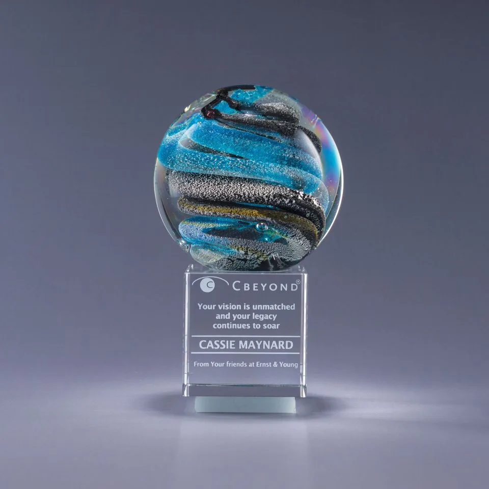 6.5" Helix Crystal Award
