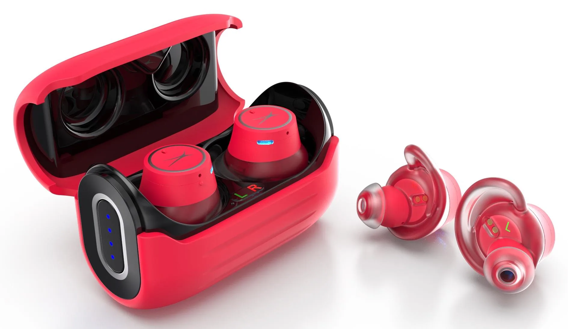 Altec Lansing Hydrabuds Red Truly Wireless Bluetooth Earphones