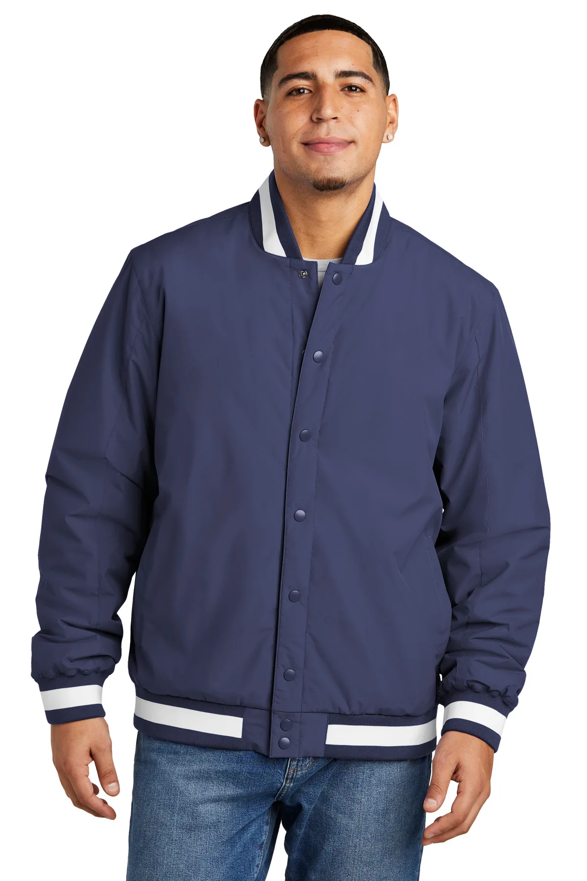 Sport-Tek® Insulated Varsity Jacket view 7