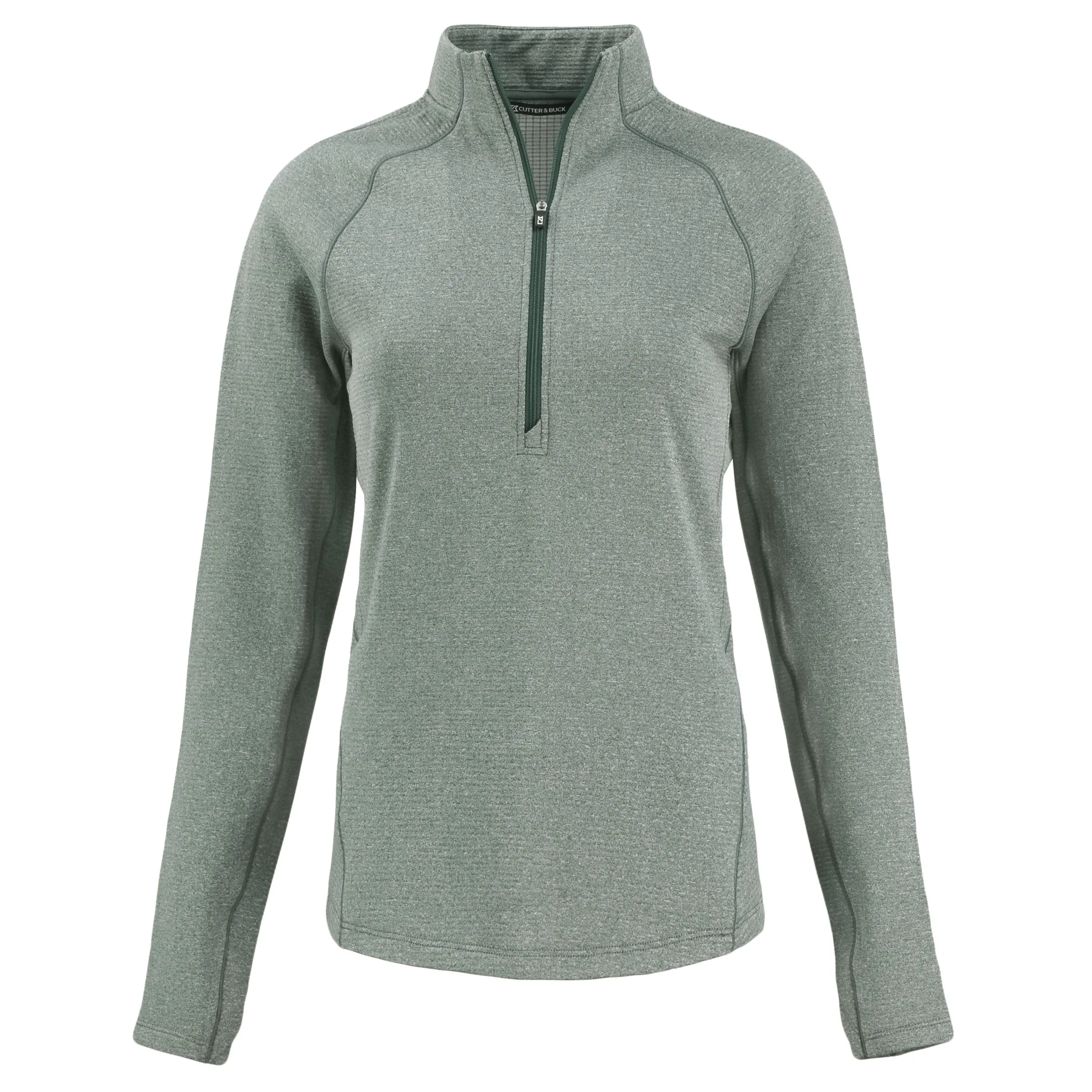 Cutter & Buck Peshastin Eco Fleece Recycled Womens Half Zip Pullover view 7