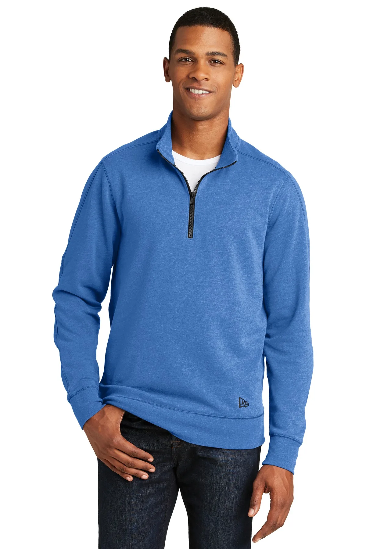 New Era ® Tri-Blend Fleece 1/4-Zip Pullover. view 2