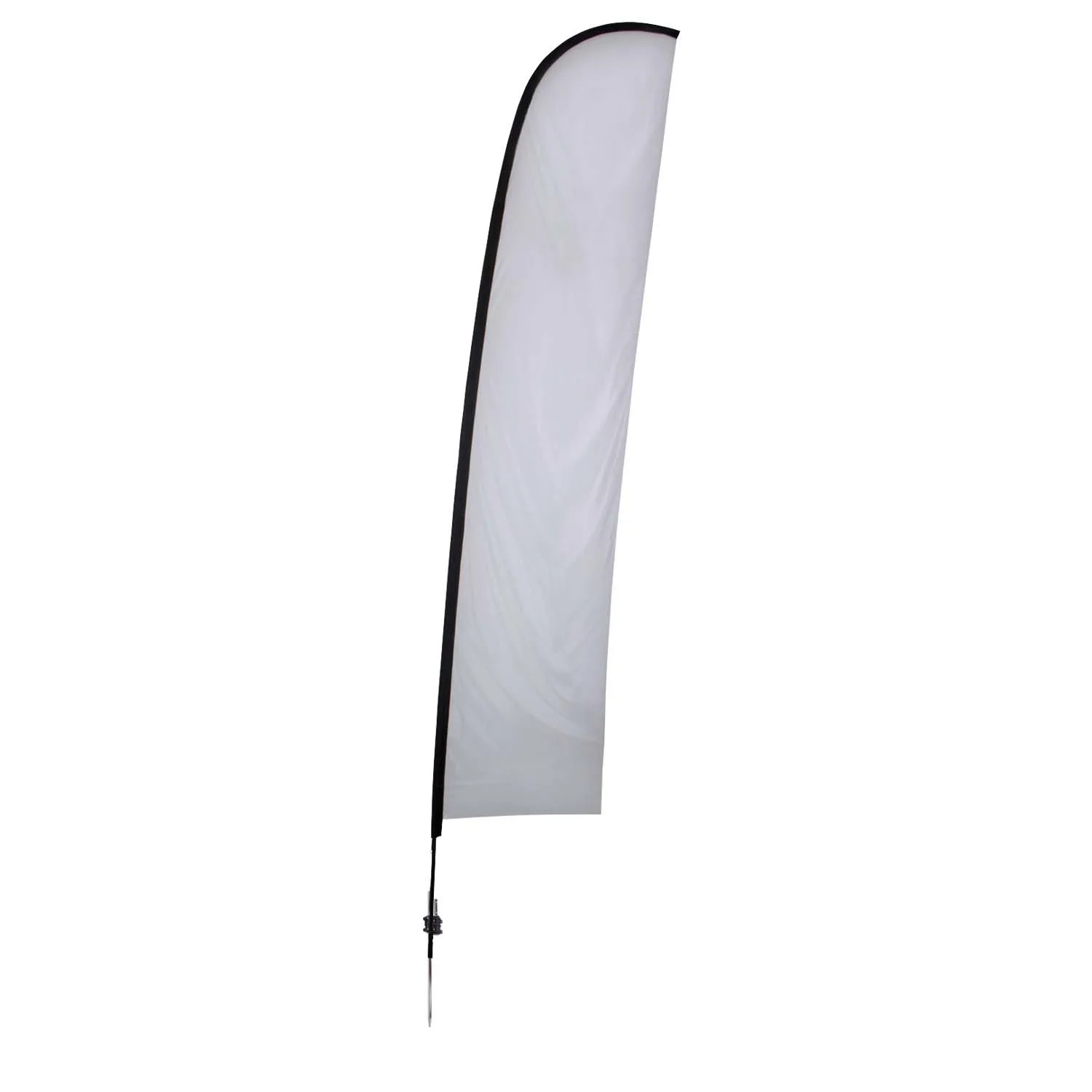 17' Elite Blade Nylon Sail Sign Flag, 1-Sided, Ground Spike view 2