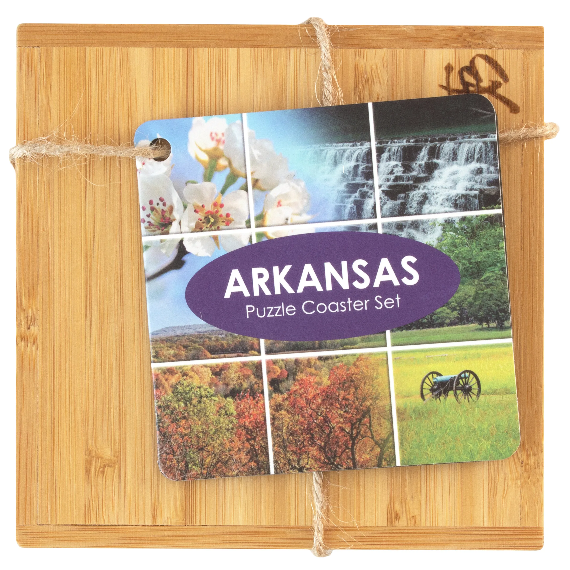 Arkansas Puzzle Coaster Set view 4