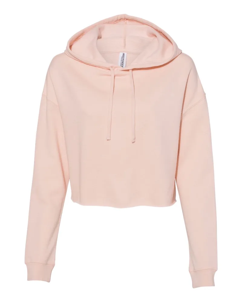 Independent Trading Co.® Women's Lightweight Cropped Hooded Sweatshirt view 2