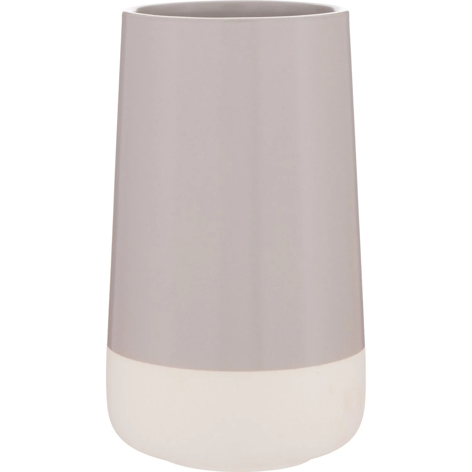 55 oz Calyx Ceramic Vase (Light Gray) view 2
