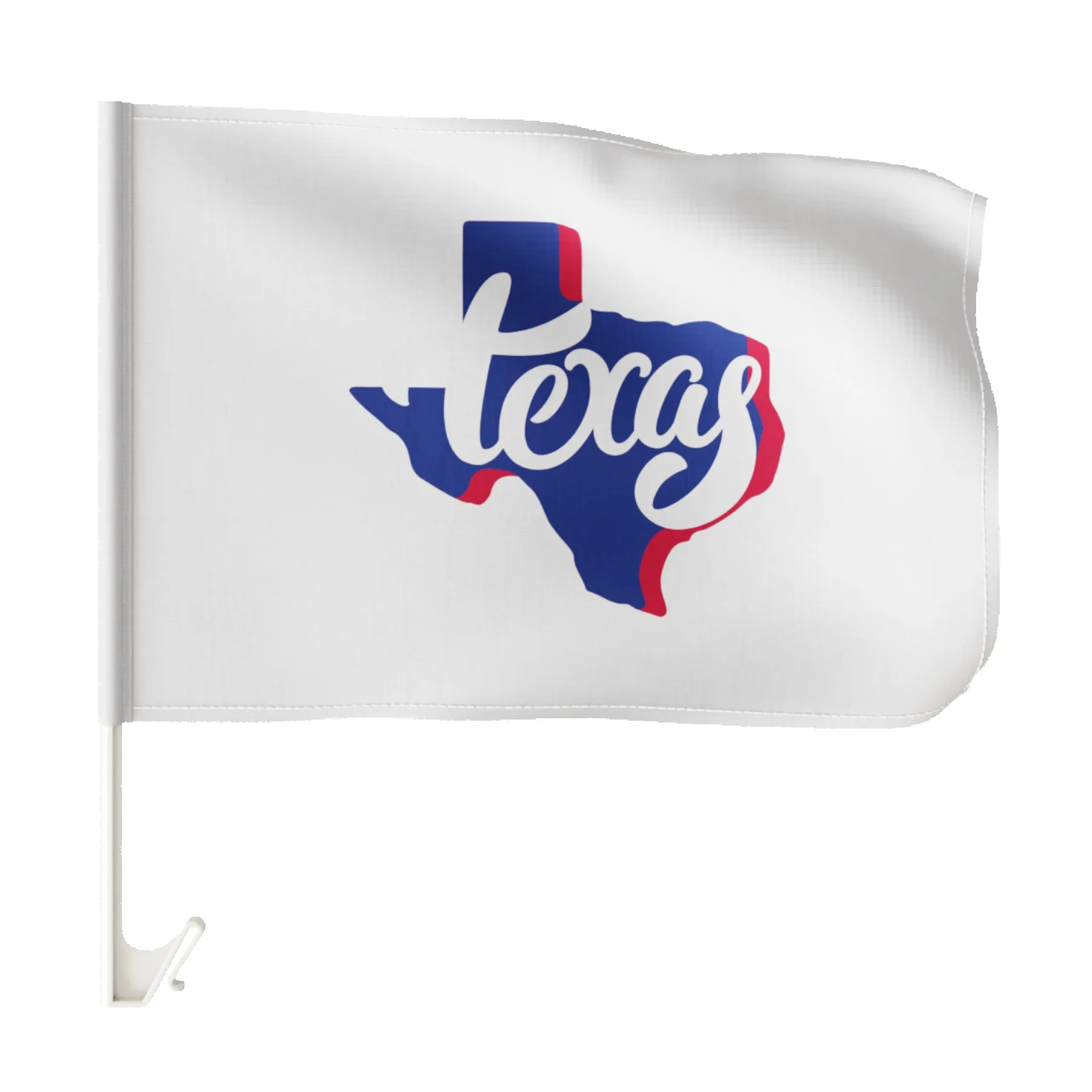 Basic Car Flag w/17.5" Upgraded Basic Pole
