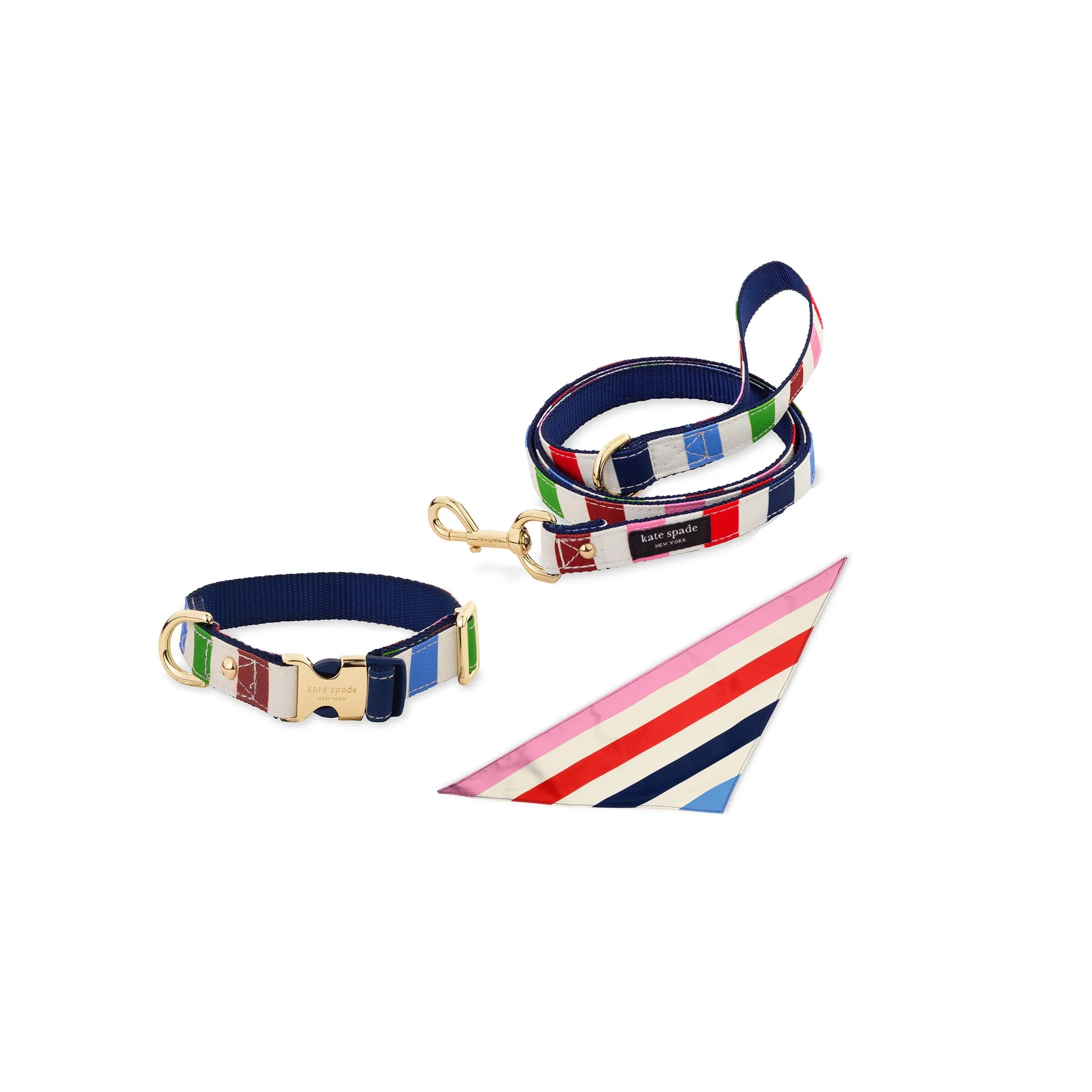 Kate Spade New York Small/Medium Collar, Leash & Bandana Bundle