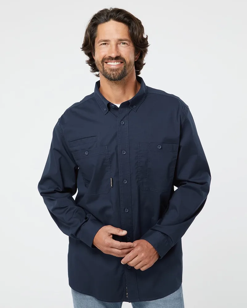 DRI DUCK® Men's Craftsman Woven Long Sleeve Shirt view 2