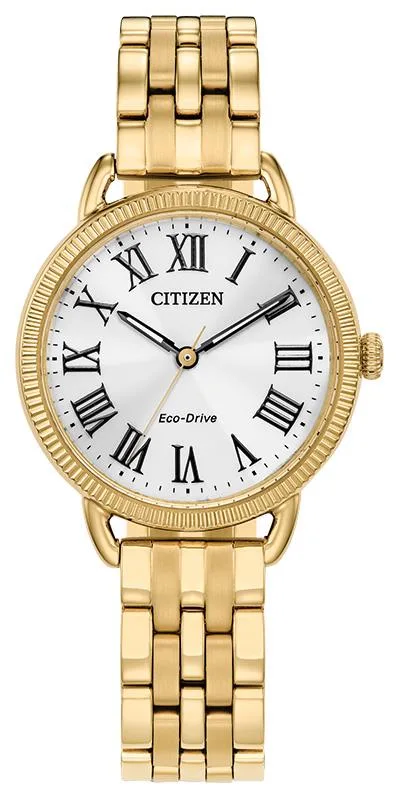 Citizen Watch Ladies' Classic Stainless Steel Bracelet Watch, Silver-Tone Dial