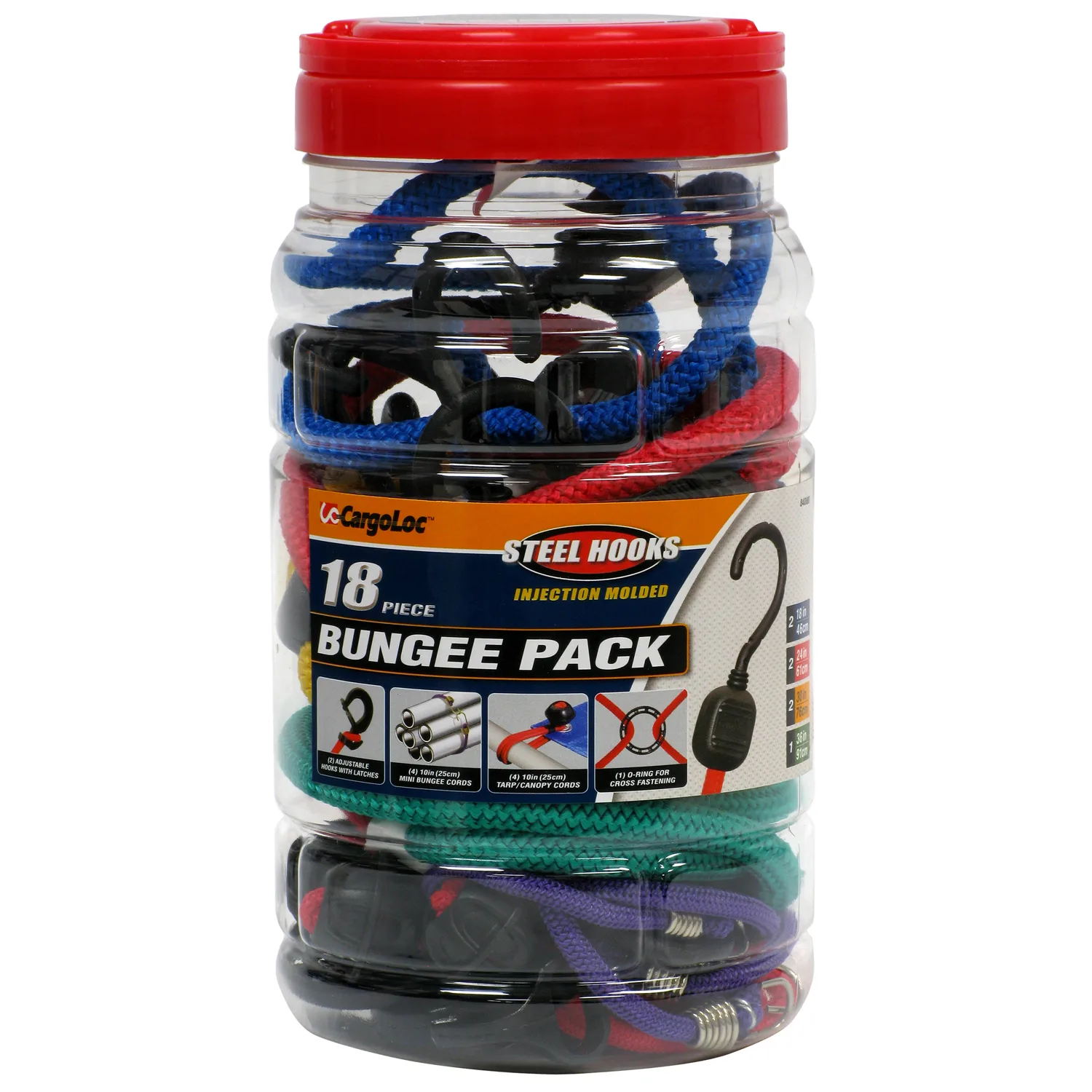 Allied Cargoloc 18-Piece Bungee Pack