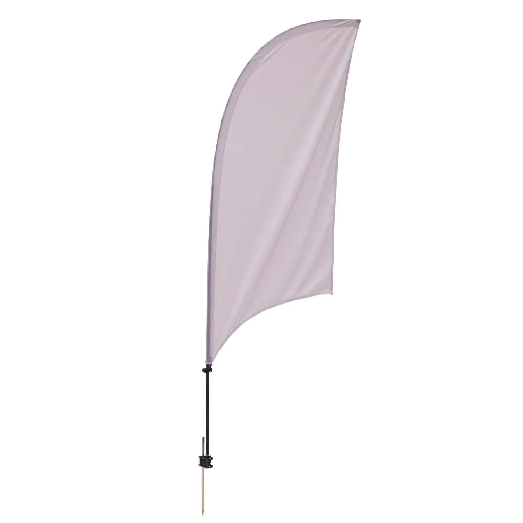 7.5' Value Razor Sail Sign Flag - 1-Sided with Ground Spike view 2