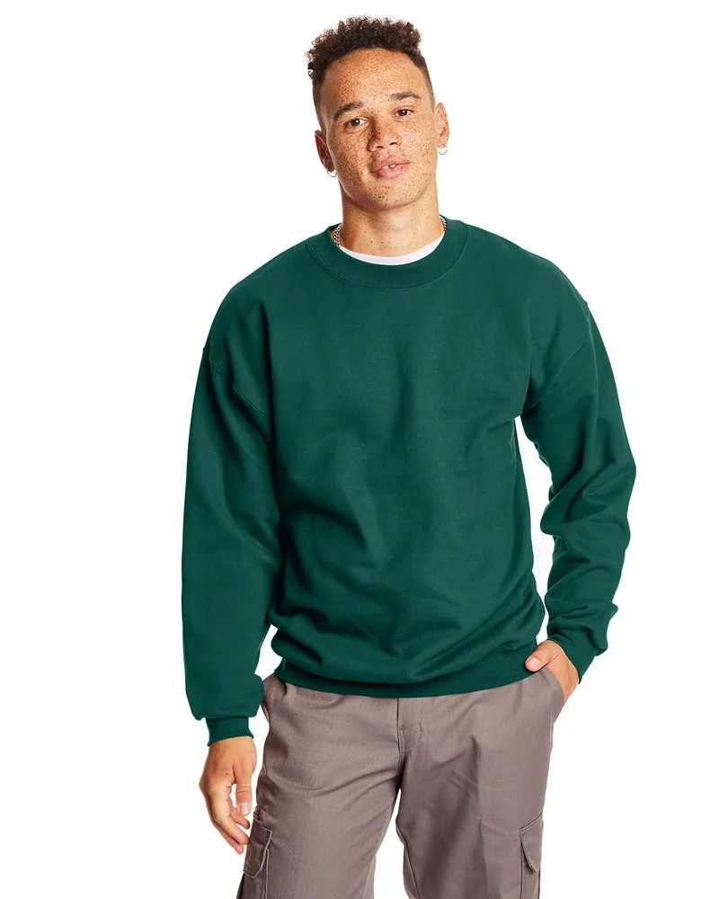 Hanes Printables Adult Ultimate Cotton® 90/10 Fleece Crew view 6