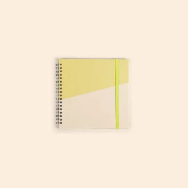 Square Notebook - Small - Coil - Solid Cover