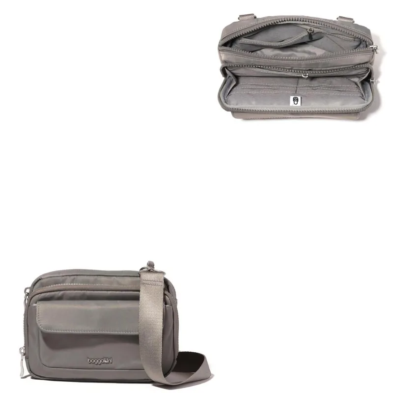 Baggallini Modern Double Zip Crossbody Bag