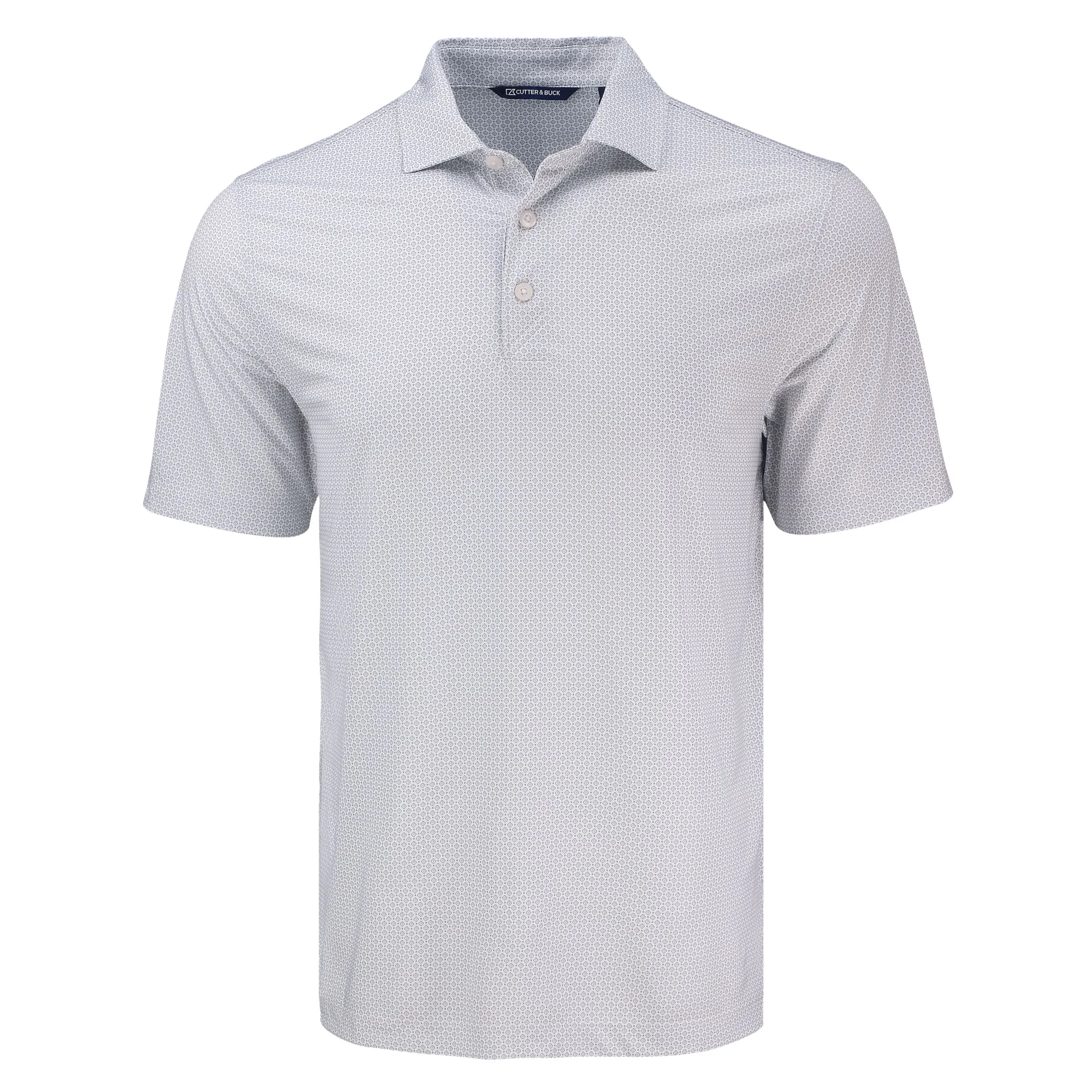 Cutter & Buck Pike Eco Diamond Dot Print Recycled Mens Polo view 6