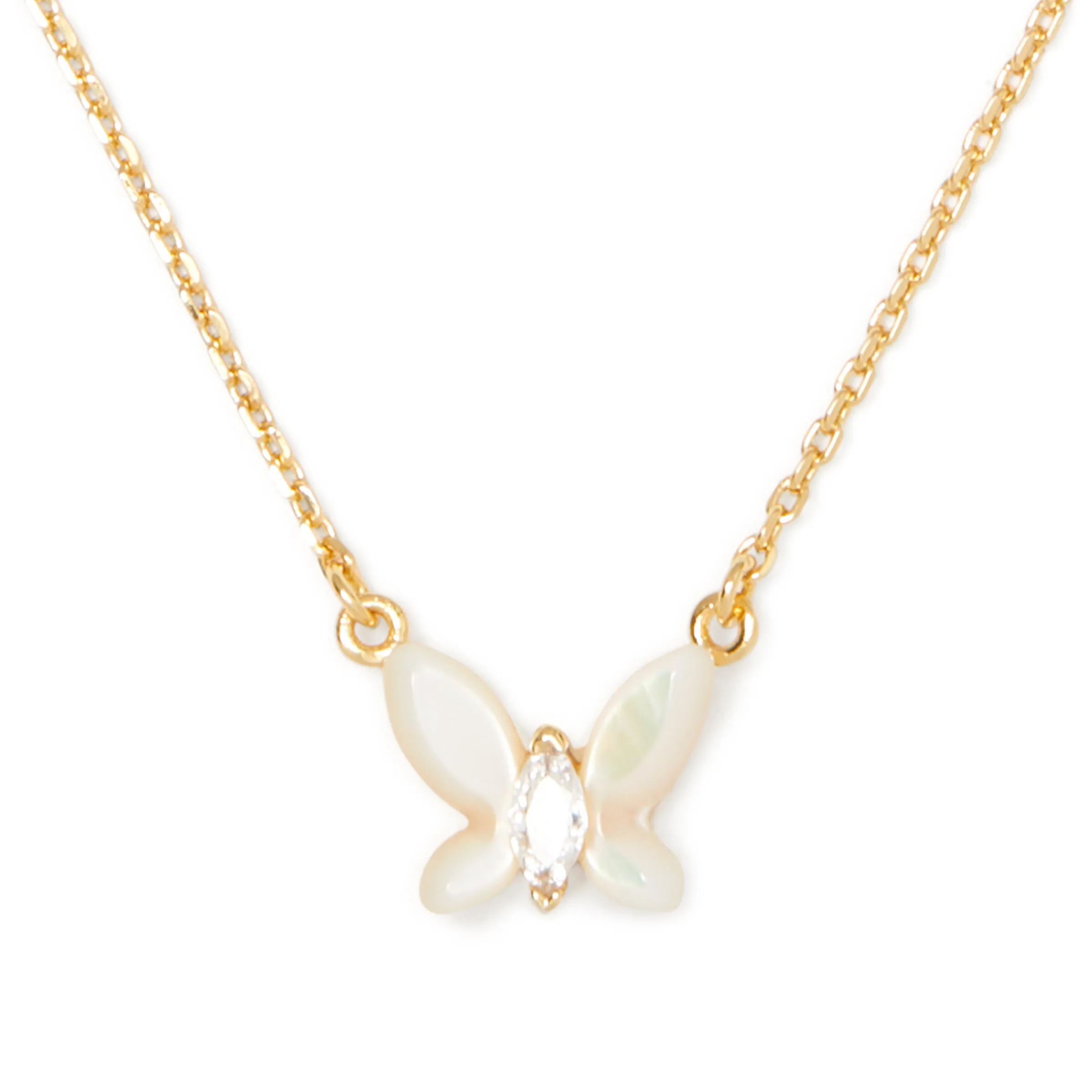 kate spade new york Social Butterfly Pendant - White Multi