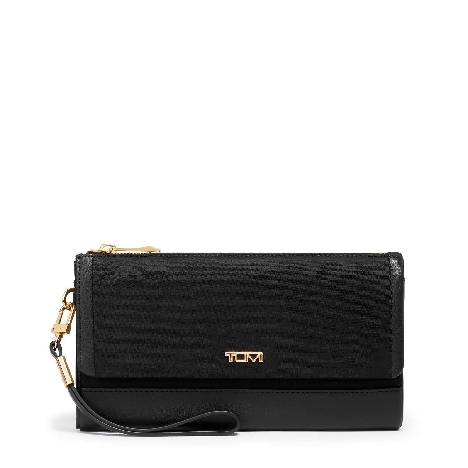 Tumi Voyageur Travel Wallet- Black/Gold