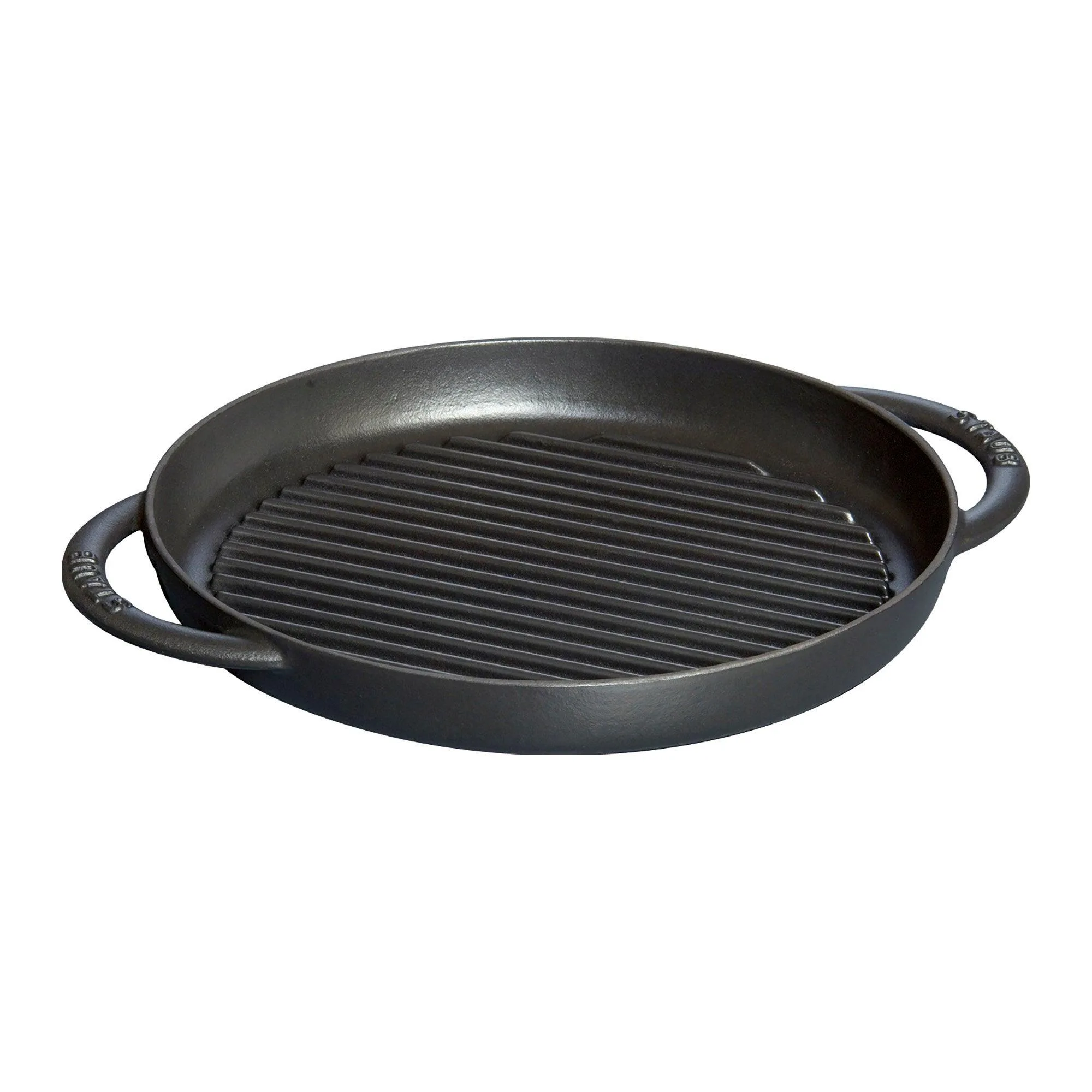 Staub 10" Matte Black Cast Iron Double Handle Pure Grill