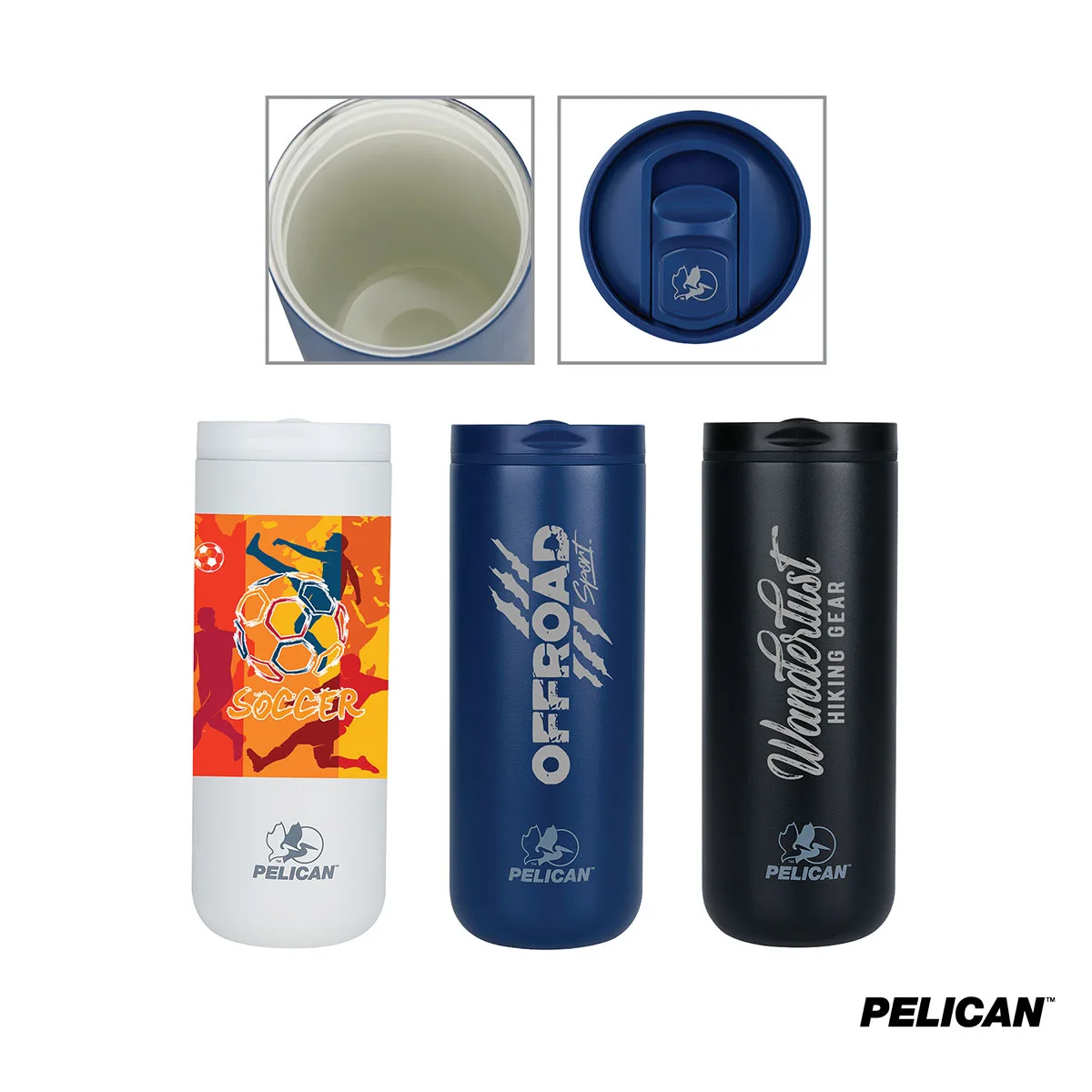 Pelican Dayventure 20 oz. Recycled Double Wall Stainless Steel Travel Tumbler