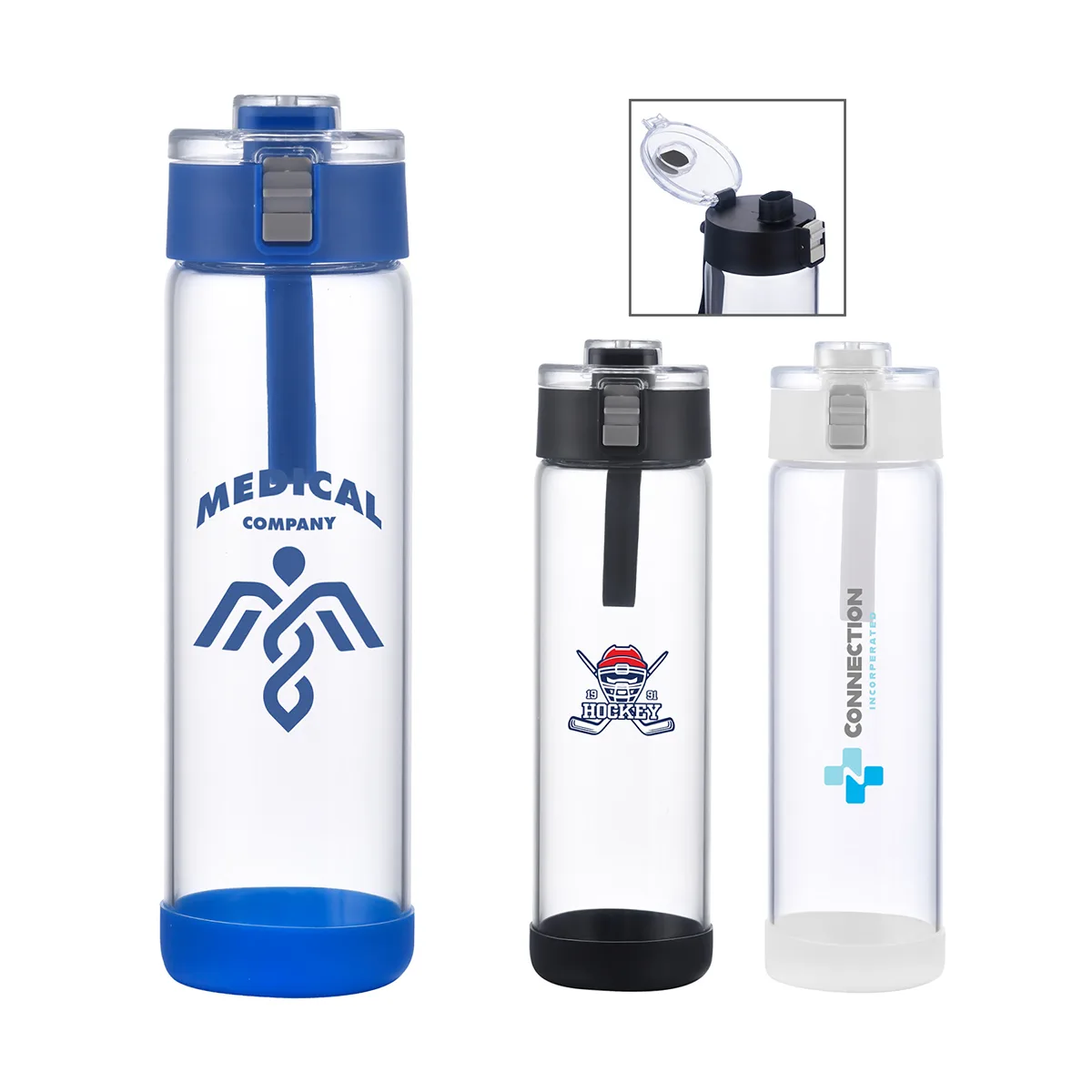 Keano 22 oz. Glass Water Bottle