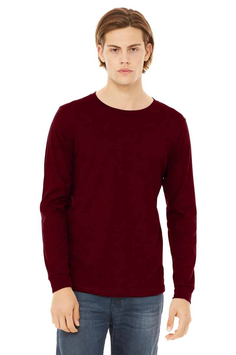 BELLA+CANVAS® Unisex Heather CVC Long Sleeve Tee view 5