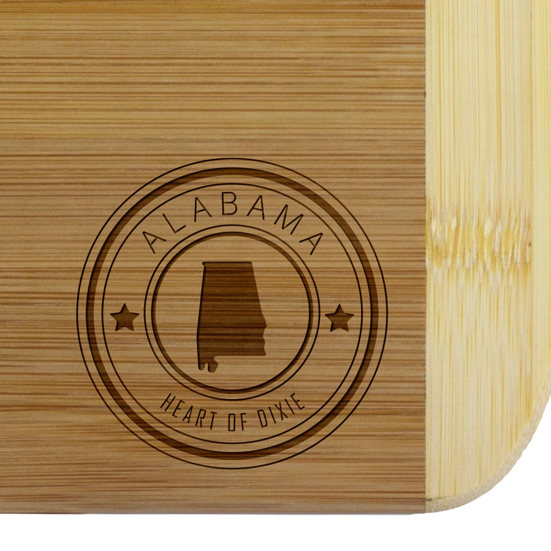 Alabama State Stamp 2-Tone 11" Cutting Board view 2